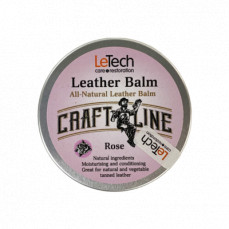 LeTech Натуральный Бальзам для кожи (запах розы) Leather Balm Rose 60мл