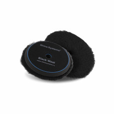 Shine Systems Black Wool Pad - полировальный круг из черного меха, 155 мм